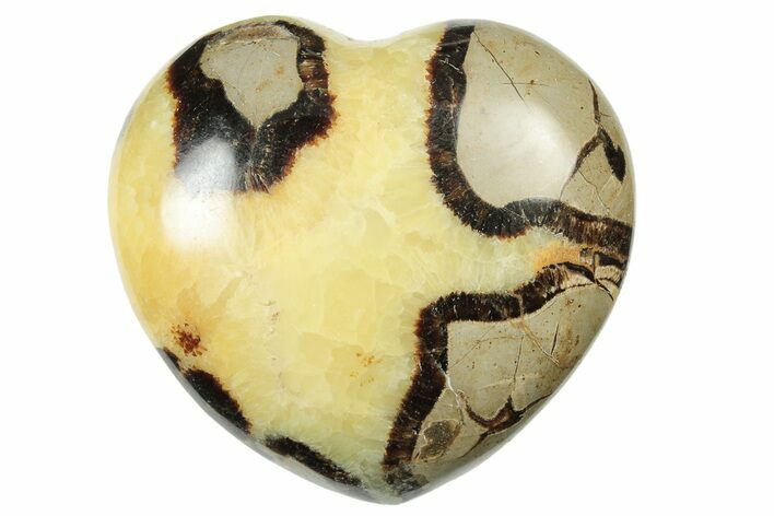 Polished Septarian Heart - Madagascar #205175